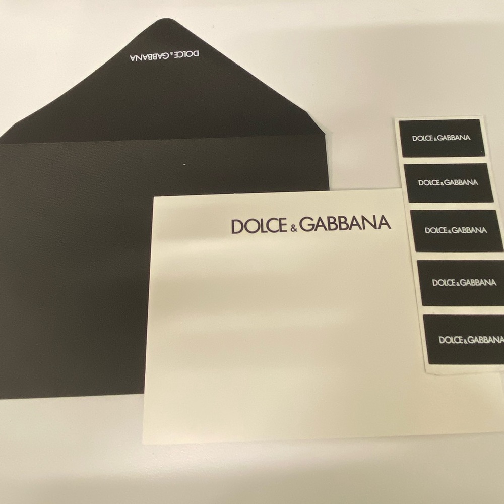 AUTHENTIC-DOLCE GABBANA Black and White stationary